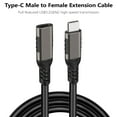 thumbnail image 2 of TypeC 3.2 Gen2 Male to Female Extension Cable 5A 100W USB C Extenders Data Wire, 2 of 7