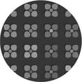 thumbnail image 1 of Ahgly Company Machine Washable Indoor Round Transitional Charcoal Black Area Rugs, 3' Round, 1 of 7