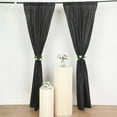 thumbnail image 6 of BalsaCircle 2 Panels Black 8 feet Polyester Drapery Backdrop Curtains Rod Pockets Party Events Decorations Supplies, 6 of 8