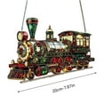 thumbnail image 5 of Train Christmas Ornament Christmas Tree Ornaments Railroader Ornament Acrylic Hanging Train Decoration for Holiday Tree and Festive Home Display, 5 of 5
