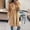 Khaki, variant on Women's Ladies Warm Coat Jacket Winter Solid Turn Down Collar Outerwear Jacket Juniors Womens Fall Jacket Sweater Bed Jackets Insulated Jacket Women Winter Jacket Women Dire Jacket Zip up Women Jacket