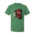 thumbnail image 2 of Wild Bobby, Vintage Distressed Legends Skull Pop Culture Men's Graphic T-Shirt, Kelly, 3XL, 2 of 3