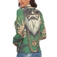 thumbnail image 3 of Santa Claus Gang Women's Turtleneck Sweater Long Sleeve Ribbed Fitted Turtle Neck Casual Fall Winter Collection Top M, 3 of 4