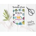 thumbnail image 3 of Darling Souvenir Multicolor Birthday Invitation Card 28 Pcs Fill or Write In Blank Invites Printable Party Supplies 5 x 7 Inches, 3 of 5