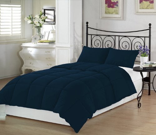 navy blue twin bed set