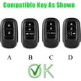 thumbnail image 2 of Key Fob Cover Compatible with Fit for Honda Accord Civic HR-V CR-V Keychain Case Holder Protector,3-BTN-Remote-Start-Red, 2 of 6