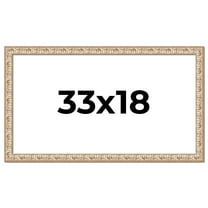 33x18 Frame White Real Wood Picture Frame Width 1.5 inches | Interior Frame Depth 0.5 inches |