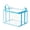 Blue, variant on Storage Bags with Zipper 4 Pack, Large Foldable Clothes Blanket Organizer for Bedding Comforter, Heavy Duty Transparent Moving Bags with Handles, Space Saver for Home Closet