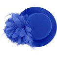 thumbnail image 5 of 2Pcs Mini Hat Hair Clip Feather Fascinator Derby Cocktail Tea Party Headwear for Women Ladies, 5 of 7