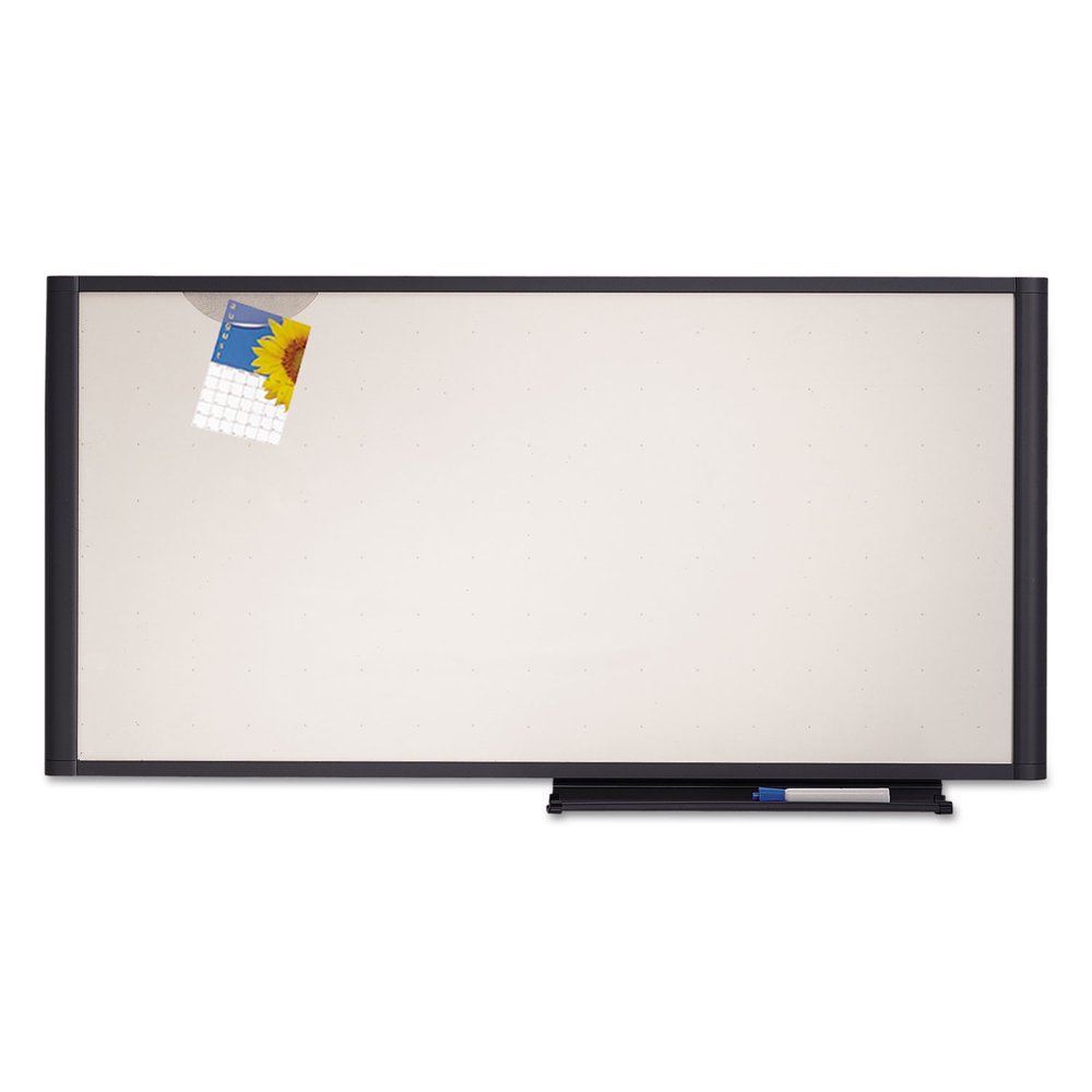 Quartet Prestige Total EraseCubicle Whiteboard, 36" x 18", Graphite