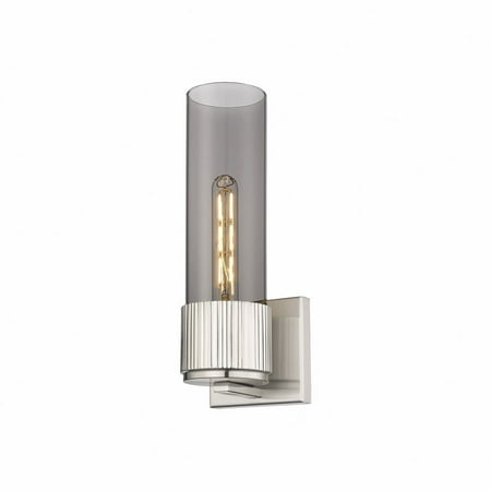 

Innovations Lighting Bolivar - 1 Light 12 Wall-Mounted Sconce Satin Nickel/Plated Smoke