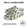 thumbnail image 6 of Balery Multicolored Butterflies Pattern Women's Fuzzy Memory Foam Slippers Fluffy Winter House Shoes Indoor and Outdoor-35/36, 6 of 7