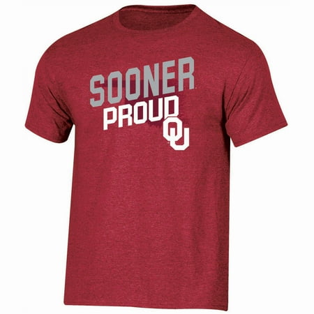 Oklahoma Russell Silk - Men's Russell Crimson Oklahoma Sooners Slant T-Shirt