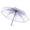 Purple-PP-home supplies, variant on Home Transparent Clear 3-Fold Umbrella with Colorful Print Windproof Rain Sun Protection PVC Metal 93cm 1pc St Patricks Day Accessories