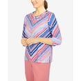 thumbnail image 6 of Alfred Dunner Womens Petite  Textured Chevron Print Top, 6 of 6
