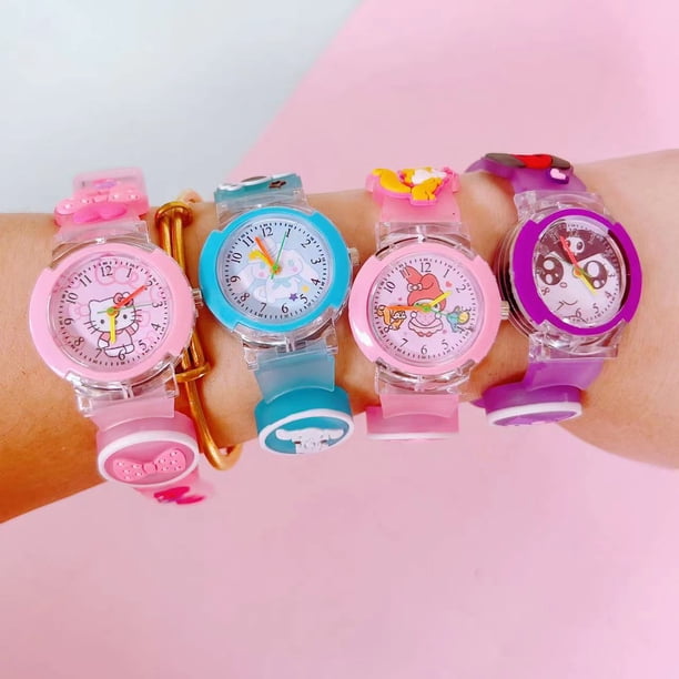 Creative Luminous Children's Watch Sanrio Three-Dimensional Strap Plastic Watch Cute Yugui Dog Men's and Women's Quartz Watch
