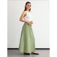 thumbnail image 3 of Mid-Rise Maxi Skirt with Drawstring, 3 of 5
