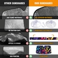 thumbnail image 4 of Car Windshield Sun Shade For Front Window Abstract Colorful Leopard Print Foldable Vehicle Windshield Car Sun Visor Covers Automotive Window Protector Car Camping Privacy Sun Blocker, 4 of 5