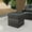Grey Brown Rattan-Dark Gray, variant on 2 PCS Outdoor Patio Ottoman, All-Weather Grey Brown Wicker Rattan Outdoor Footstool Footrest Seat with Dark Grey Cushion