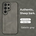thumbnail image 1 of ELEHOLD Leather Case for Samsung Galaxy S23 Ultra 6.8",Luxury Sheepskin Comfortable Grip All-inclusive Lens Protection Soft Edge Shockproof Slim Case for Samsung S23 Ultra,Gray, 1 of 6