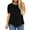 #3 Black, variant on LANREMON Oversized Flowy Short Sleeve T Shirts for Women Summer Casual Plus Size Crew Neck Tunics Tops Blouses Blue
