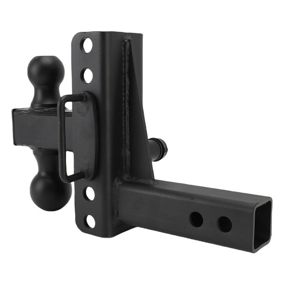 Heavy Duty Tow Hitches, Waterproofing Dual Pin Lock Iron Structure 6 Inch Drop Rise Adjustable Trailer Hitch Ball Mount for Truck RV Trailer