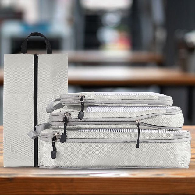 4 Uds bolsa de almacenamiento de viaje plegable portátil de gran capacidad de viaje/almacenamiento en el hogar