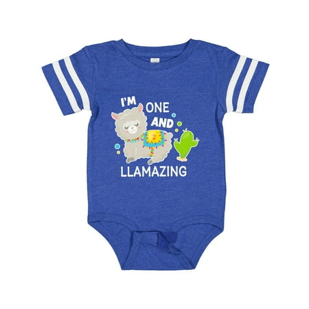 

Inktastic Im One and Llamazing with Llama and Cactus Boys or Girls Baby Bodysuit
