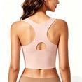 thumbnail image 5 of Jamicy Sports Bras for Women - Scoop Neck Strappy Sports Bra High Support Moulded Cup Workout Bra Fitness Yoga Tank Top, 5 of 5