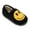 Black Yellow, variant on Cute Smile Face Slippers for Women Men Retro Slip-on Plush Happy Face Slippers Warm Soft Fuzzy Socks Shoes for Indoor Outdoor