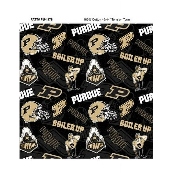 Purdue Tone on Tone 100% Cotton Fabric, by the yard