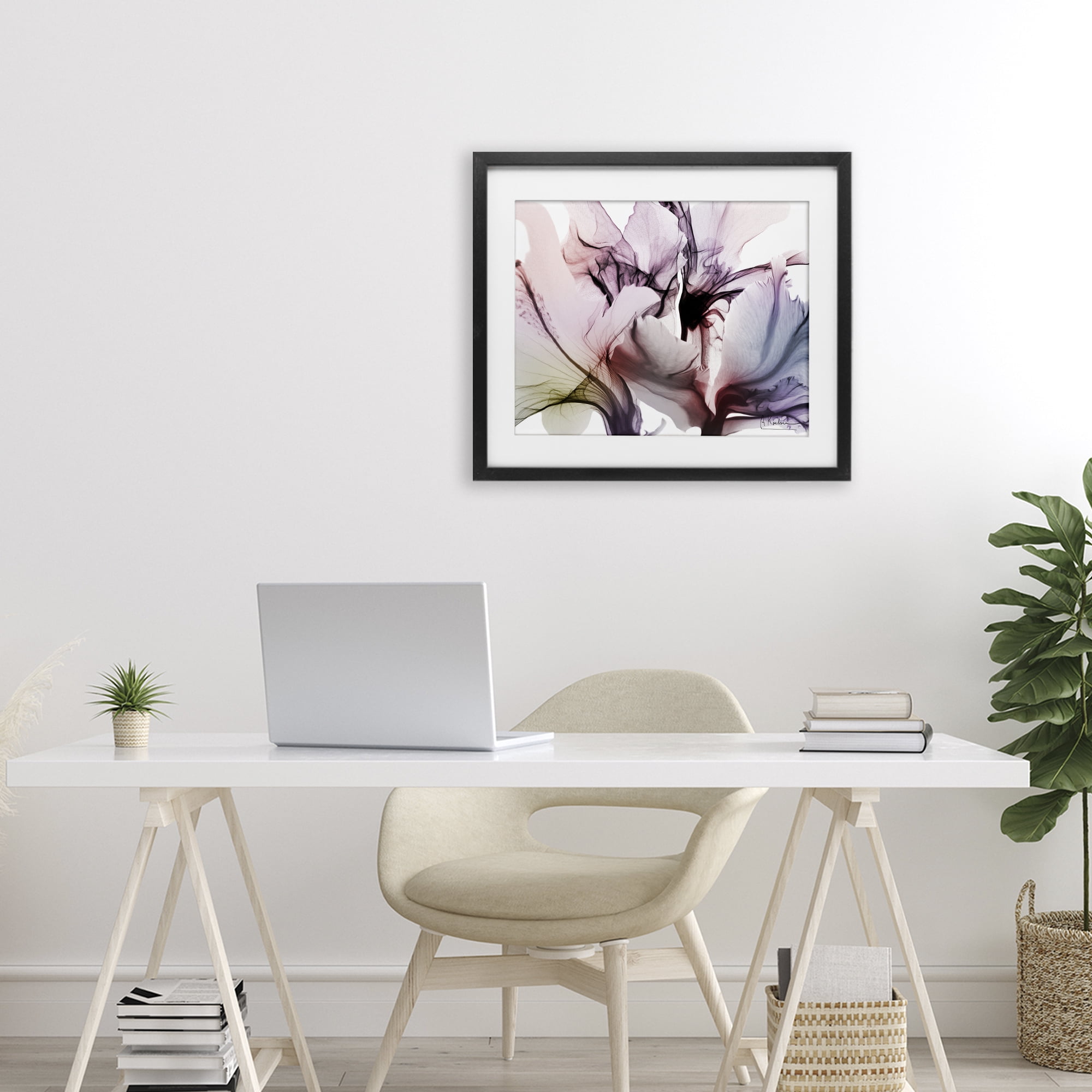 Stupell Industries Brilliant Song Flower Petals Black Framed Print Under Glass, design by Albert Koetsier