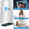 thumbnail image 5 of 2 Pack Type C Charger Fast Charging QC 3.0 18W with 2Pcs 10FT USB-C to C Braided Type C Charging Cables, USB C Wall Charger Compatible with iPhone 17/16/15 Pro Max iPad Pro Galaxy S26 Android, Blue, 5 of 7