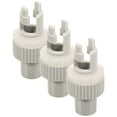 thumbnail image 1 of GOOHOCHY 3Pcs Boat Air Valve Adapter White PVC Inflatable Pump Connector for Kayak Rubber Dinghy, 1 of 8