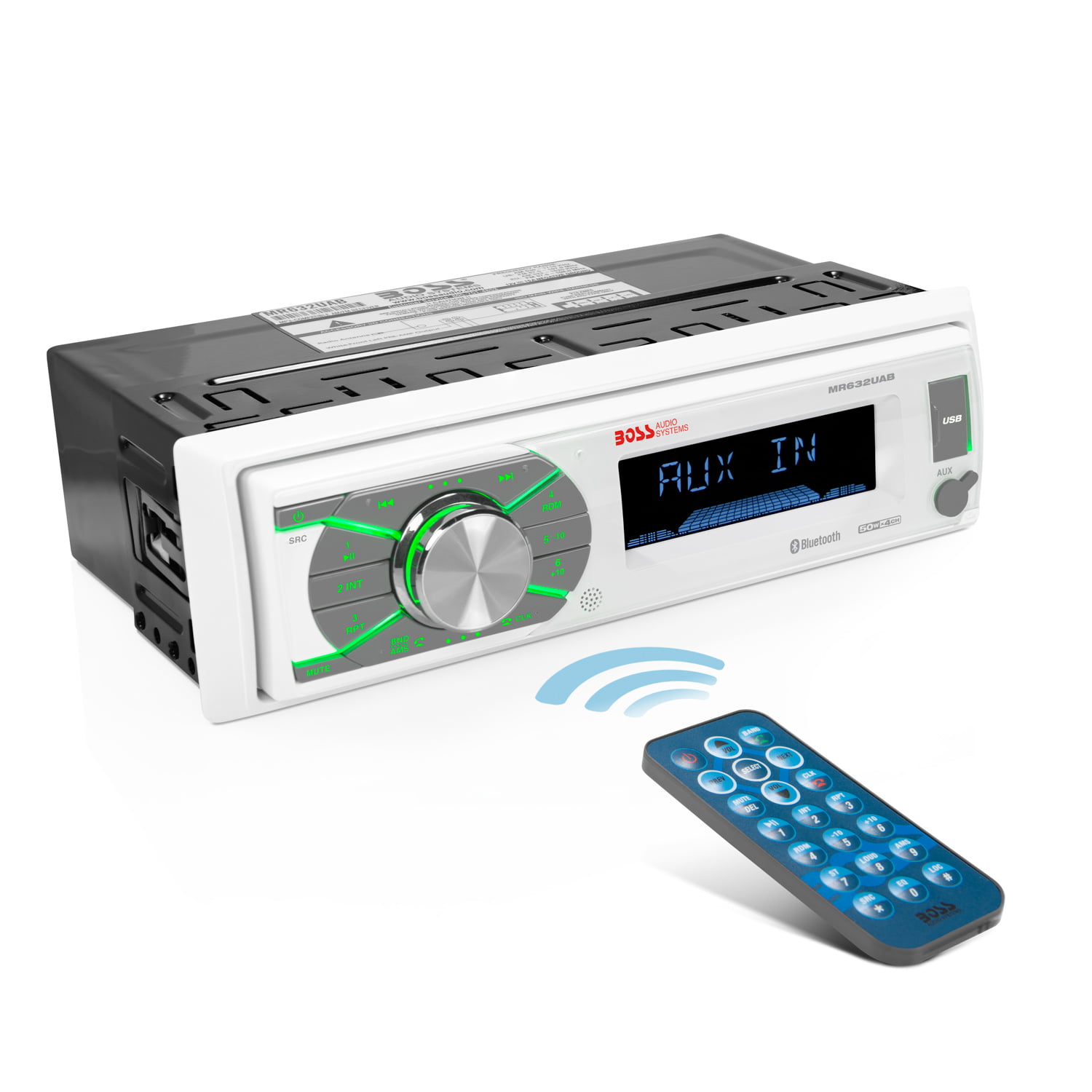 Boss Audio MR632UAB Single-DIN MECH-LESS Multimedia Player USB/SD/MP3/WMA/AM/FM 