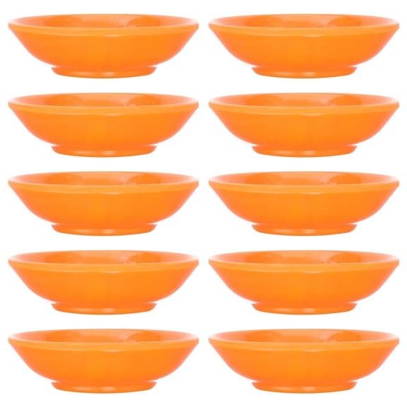 Topbathy Dipping Sauce Dish Dipping Bowls Orange mine 10pcs