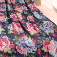 thumbnail image 3 of Pioneer Flower Blanket,Comfortable Soft Flannel Throw Blanket,All Season,Warm Lightweight Blankets for Sofa Bed Couch Living Room Chair,40"x50"(100x130cm), 3 of 4