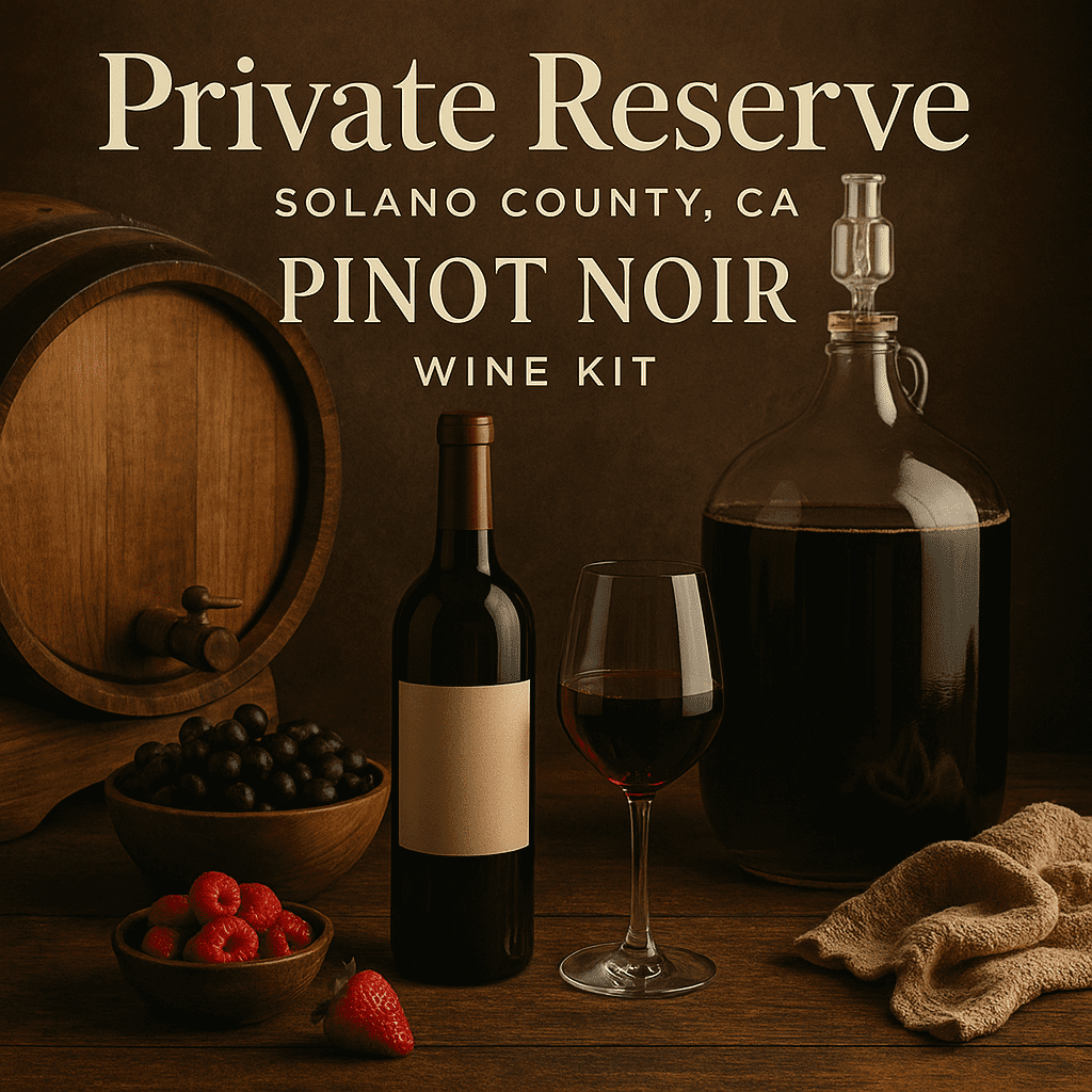 Winexpert Private Reserve Solano County CA Pinot Noir Wine Kit