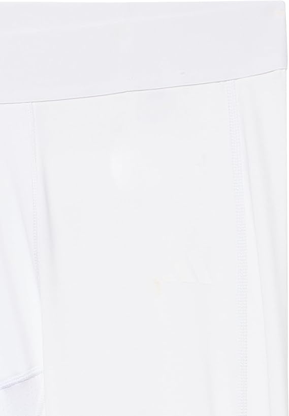 adidas Mens Techfit Training 3/4 Tights Pants (White, Medium)