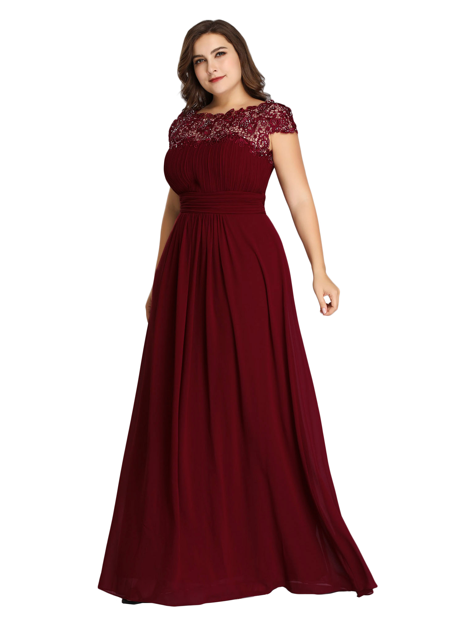 Double V Neck Long Wedding Guest Dress 