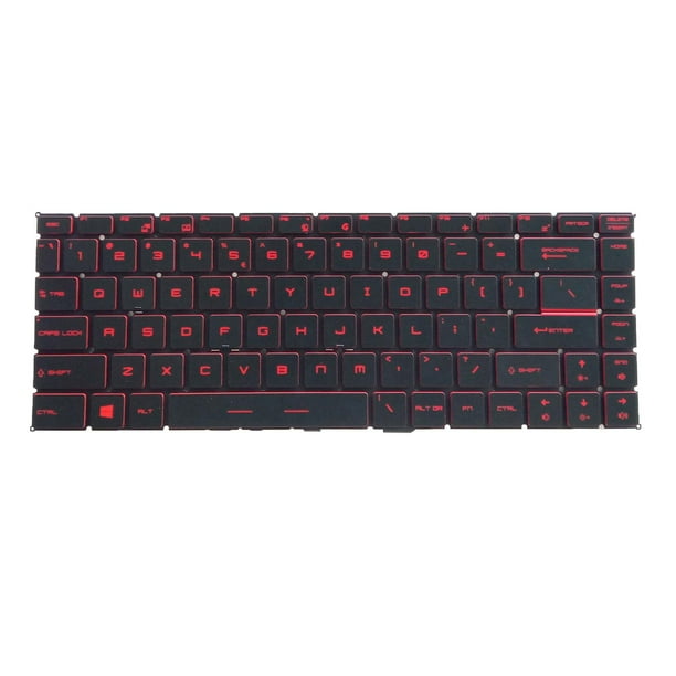 Teclado Para Computadora Portátil Diseño De EE. UU. Retroiluminado Para Accesorio MSI De Alto Rendimiento