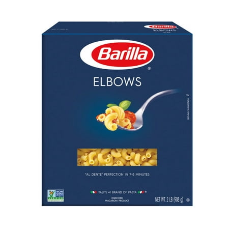 (2 pack) Barilla Pasta Elbows, 32 oz (The Best Pasta Dishes)