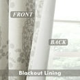 thumbnail image 5 of DriftAway Damask Curtains Valances for Windows Farmhouse Style Floral Medallion Patterned Samantha Kitchen Bedroom Livingroom Valance Short Curtain Single 52 Inch by 14 Inch Linen Gray, 5 of 8