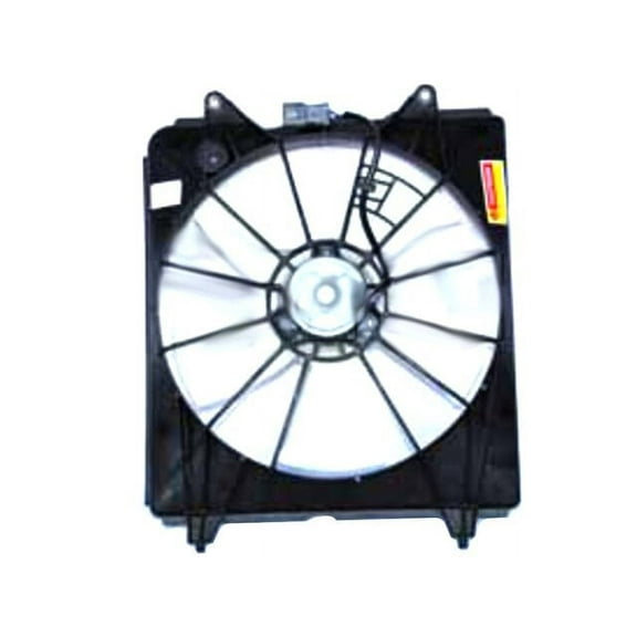 Left Auxiliary Fan Assembly - Compatible with 2007 - 2009 Honda CR-V Sport Utility 2.4L 4-Cylinder 2008