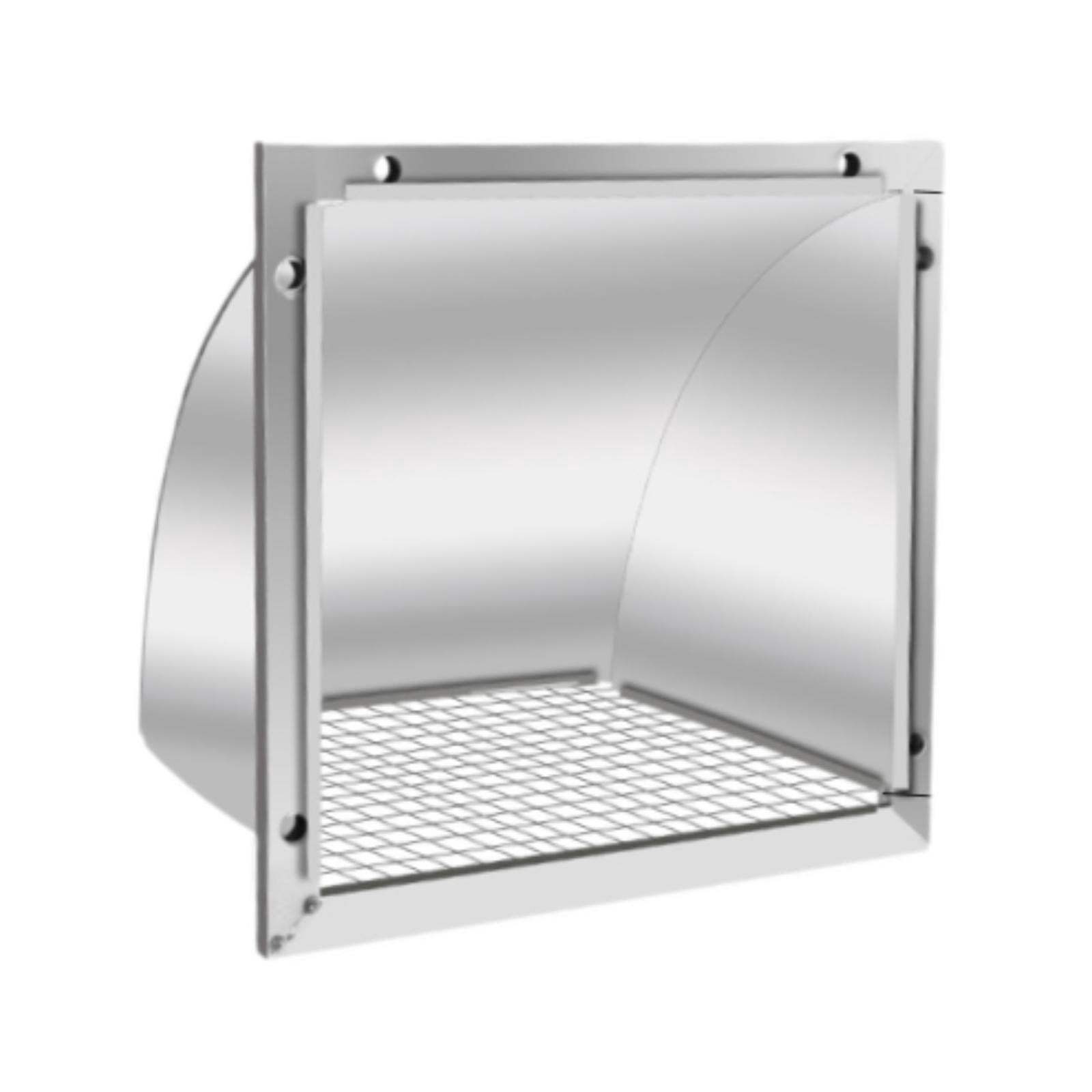 Fancyes Dryer Vent Cover Cowled Air Vent Cover Outside with Mesh Wall Outlet Ventilation Grille for Range Hood Exhausts Kitchen Vents 8 Inch