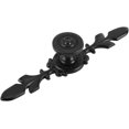 thumbnail image 3 of 4 Pièces Poignée de Style Vintage Boutons de Porte, Rétro Noir Poignée de l'Armoire en Aluminium, pour les Portes de Garde-Robe Simples et Modernes, Tiroirs, Poignée de Matériel Ménager à un Trou (Noir), 3 of 5