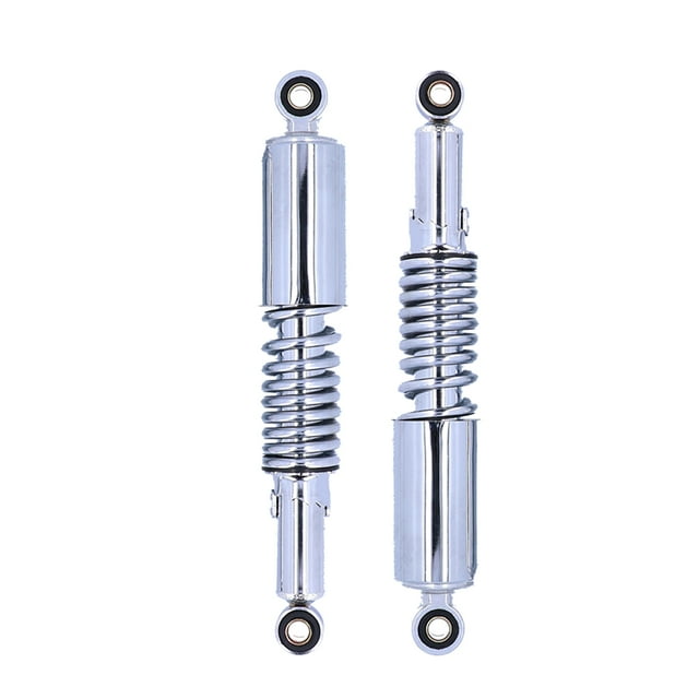 Akozon Pair Of 12.5inch Motorcycle Shocks Absorber Stainless Steel Damper Replacement For 125cc 150cc 200cc