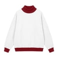 thumbnail image 7 of POROPL Womens Sweatshirts,Oversized Mock Neck Pullover Sweatshirt Casual Long Sleeve Fleece Top, 7 of 7
