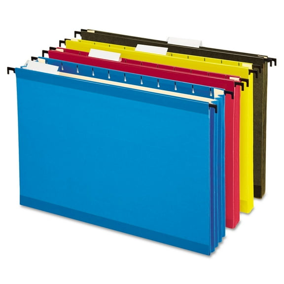Pendaflex Letter-Size Hanging Pocket File Organizer, Assorted, 4 Pack