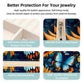 thumbnail image 3 of Starry Sky Travel Portable Square Display Case Decorative Box Jewelry Stand Earring Holder for Girls and Women: Stores Rings, Earrings, Necklaces, Bracelets, and More, 3 of 6